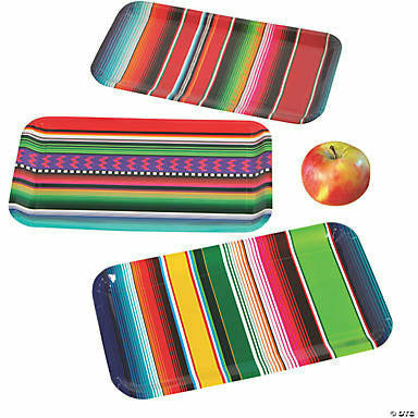 FUN EXPRESS HOLIDAY: FIESTA Fiesta Sarape Paper Serving Trays