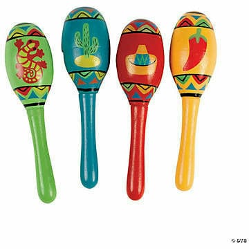 FUN EXPRESS HOLIDAY: FIESTA Wooden Fiesta Maracas