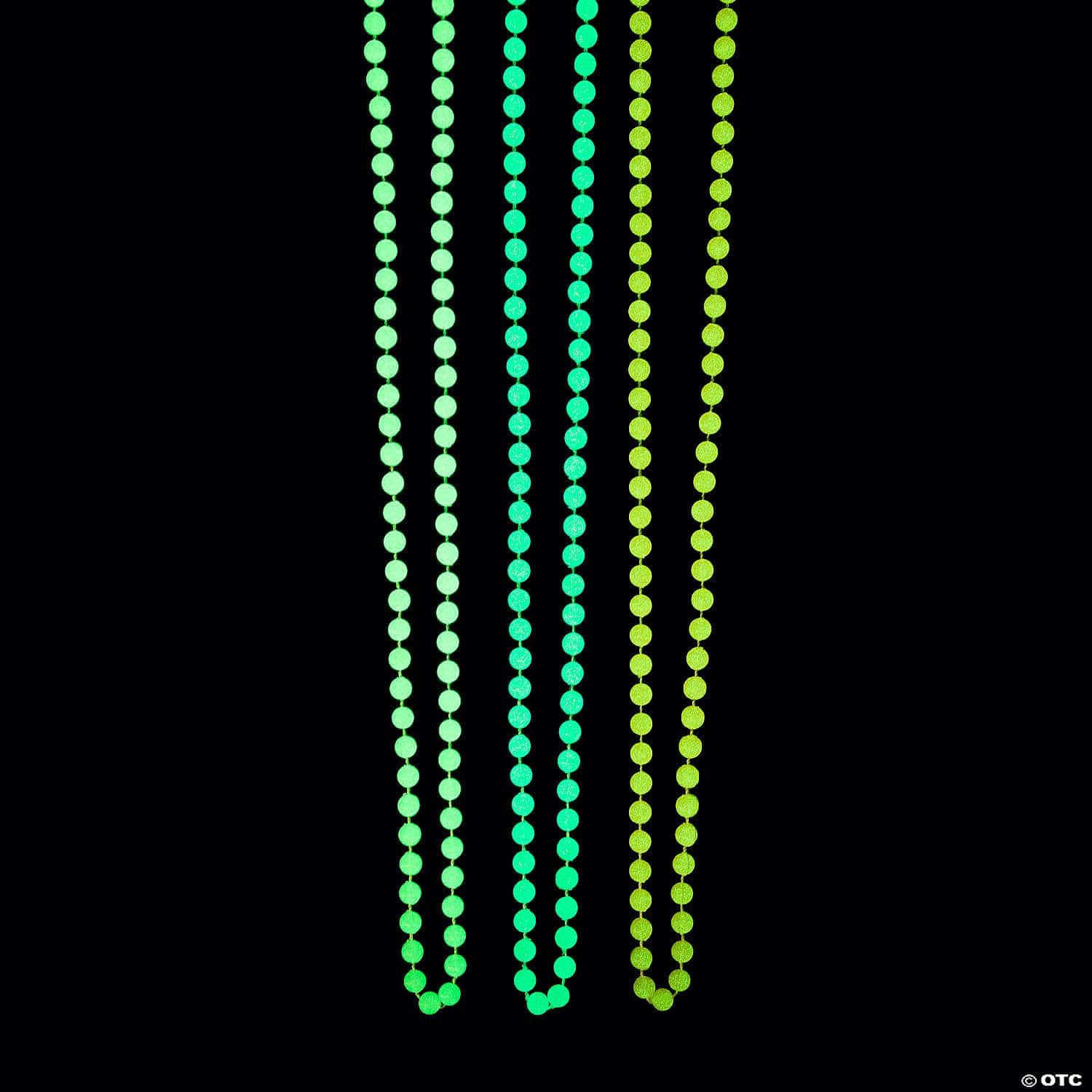 FUN EXPRESS TOYS Bulk 48 Pc. Glow-in-the-Dark Patriotic Bead Necklaces