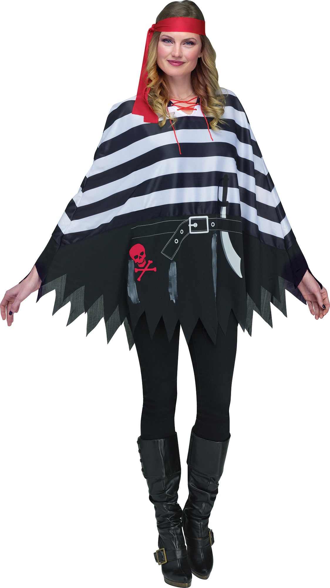 FUN WORLD COSTUMES: ACCESSORIES Pirate Poncho Adult