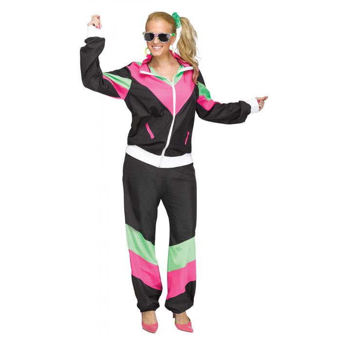 Fun World COSTUMES: MASKS Medium/Large Rockin&#39; 80&#39;s Track Suit - Adult