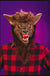 Fun World COSTUMES: MASKS Werewolf (brown) Ferocious Fangs Deluxe Mask with Teeth