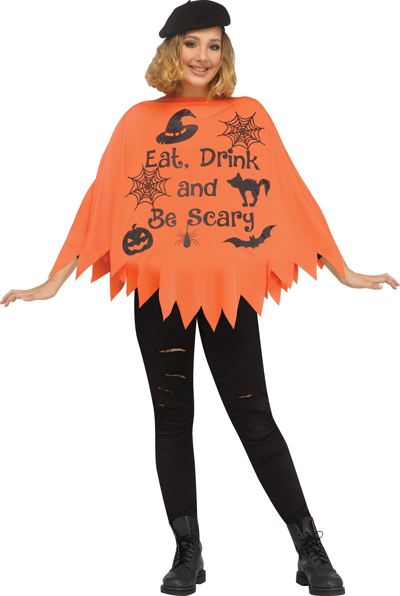 Fun World COSTUMES Pumpkin Poncho Party Assortment