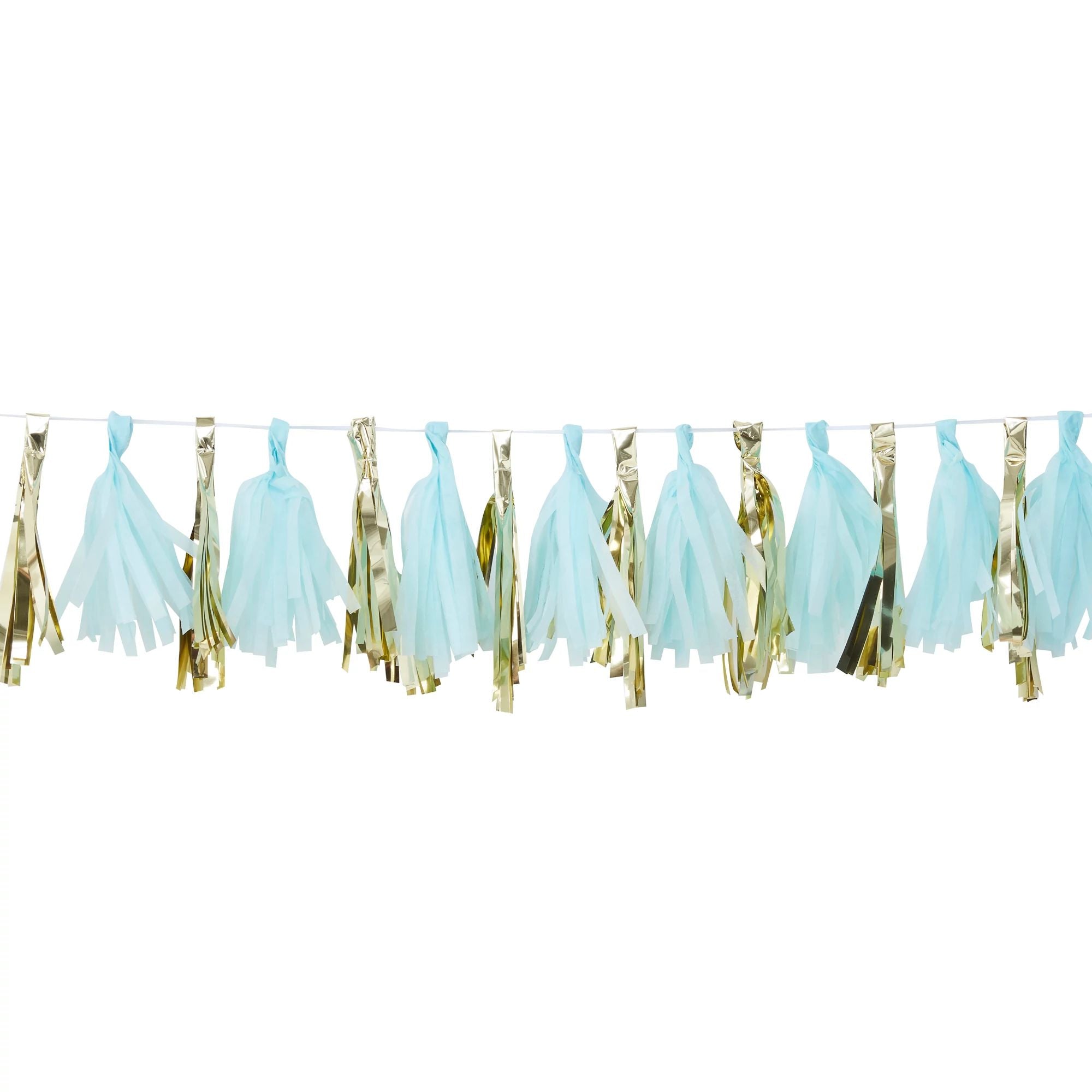 Ginger Ray BABY SHOWER Ginger Ray Blue & Gold Tassel Garland