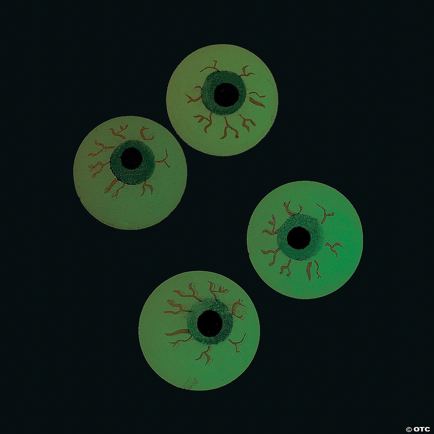 Glow-in-the-Dark Eyeballs Bouncy Balls