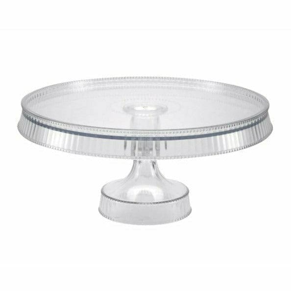 KingZak Industries, Inc. BASIC Cake Stand - Clear - 10.5&quot;