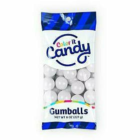 Mayflower Distributing 8 oz Gumballs - Shimmer White