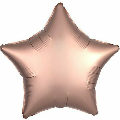 Mayflower Distributing BALLOONS 003 19&quot; Rose Copper Star Foil