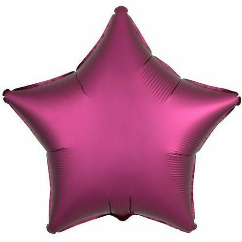 Mayflower Distributing BALLOONS 005 19&quot; Pomegranate Star Foil