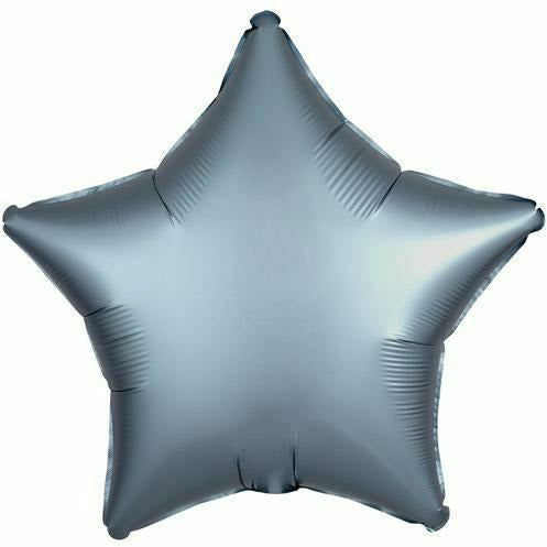 Mayflower Distributing BALLOONS 008 19&quot; Steel Blue Star Foil