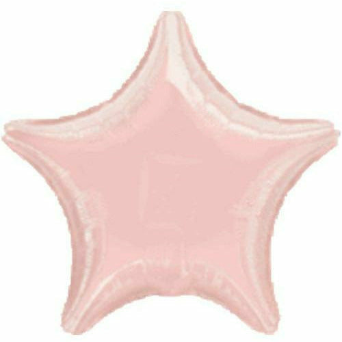 Mayflower Distributing BALLOONS 013 19&quot; Pearl Pink Metallic Star Foil