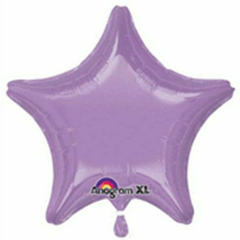 Mayflower Distributing BALLOONS 015 19&quot; Lavender Pearl Star Foil