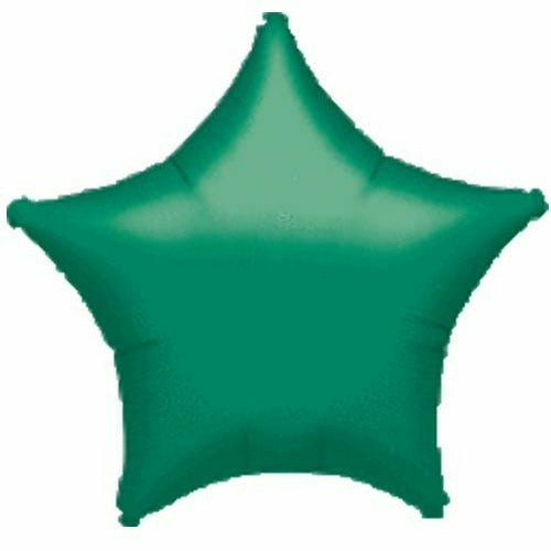 Mayflower Distributing BALLOONS 021 19&quot; Green Metallic Star Foil