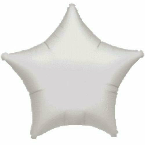 Mayflower Distributing BALLOONS 024 19&quot; Silver Metallic Star Foil