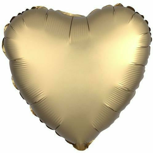 Mayflower Distributing BALLOONS 027 17&quot; Gold Heart 19&quot; Foil