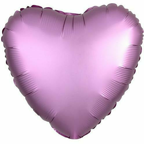 Mayflower Distributing BALLOONS 029 17&quot; Flamingo Pink Heart Foil