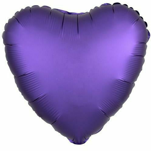 Mayflower Distributing BALLOONS 031 17&quot; Purple Royale Heart Foil