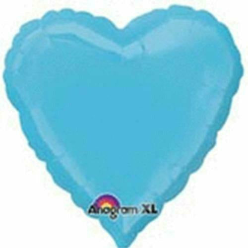 Mayflower Distributing BALLOONS 042 17&quot; Caribbean Blue Heart Foil