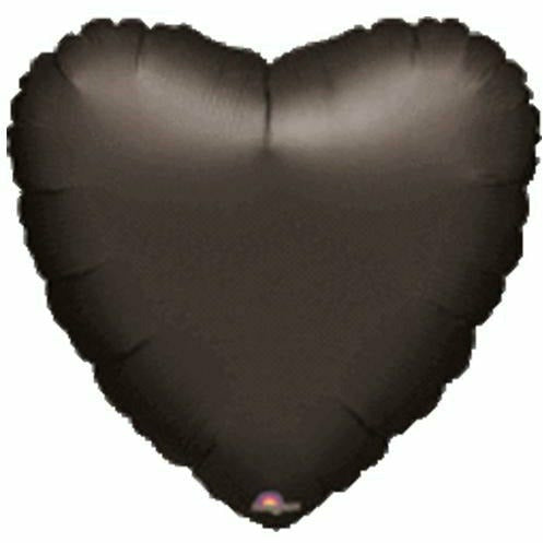 Mayflower Distributing BALLOONS 049 17&quot; Black Heart Foil