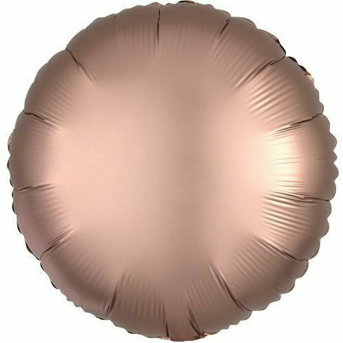 Mayflower Distributing BALLOONS 052 17&quot; Rose Copper Circle Foil