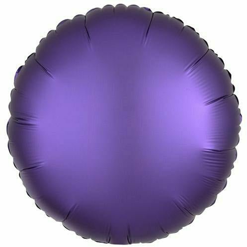 Mayflower Distributing BALLOONS 055 17&quot; Purple Royale Circle Foil