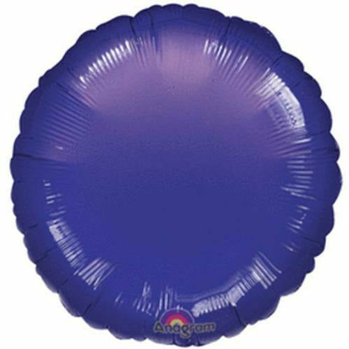 Mayflower Distributing BALLOONS 065 17&quot; Purple Metallic Circle Foil