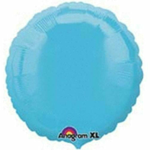 Mayflower Distributing BALLOONS 066 17&quot; Caribbean Blue Circle Foil