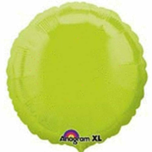 Mayflower Distributing BALLOONS 068 17&quot; Kiwi Green Circle Foil