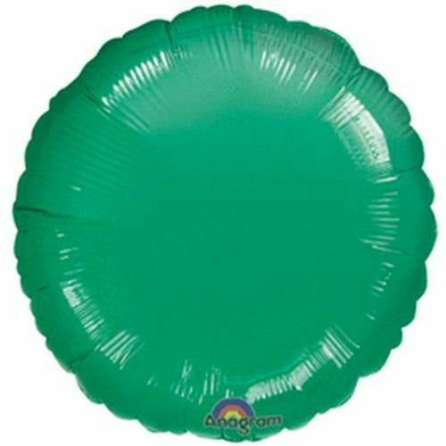 Mayflower Distributing BALLOONS 069 17&quot; Green Metallic Circle Foil