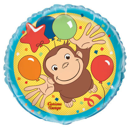 Mayflower Distributing BALLOONS 18&quot; Curious George Birthday Foil Balloon