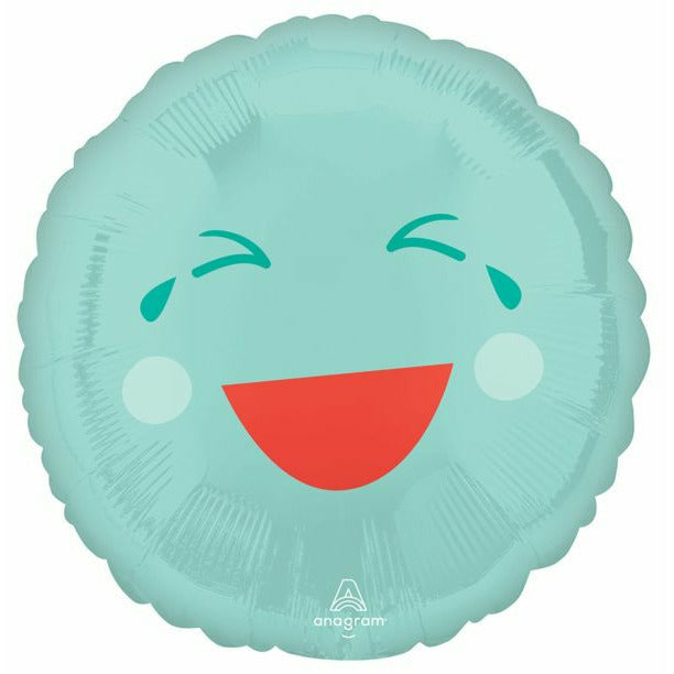 Mayflower Distributing BALLOONS 210 Green Smiley Foil Balloon 17&quot;