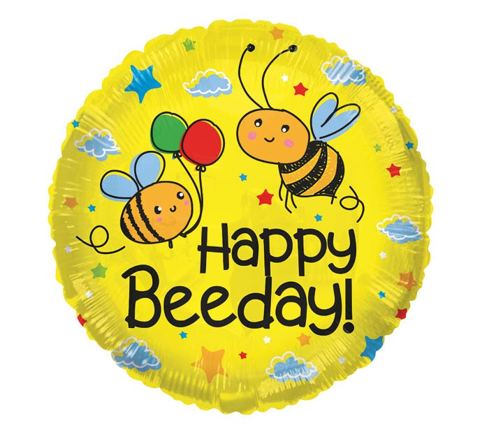 Mayflower Distributing BALLOONS 261 17" Happy BeeDay Foil Balloon