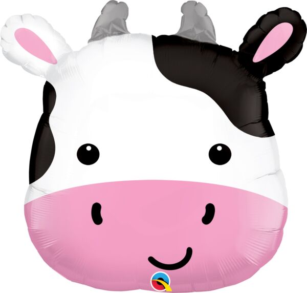 Mayflower Distributing BALLOONS 28&quot; Cute Holstein Cow Foil Balloon