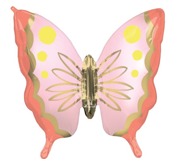 Mayflower Distributing BALLOONS 290 30&quot; Soulful Blossoms Butterfly Foil Balloon