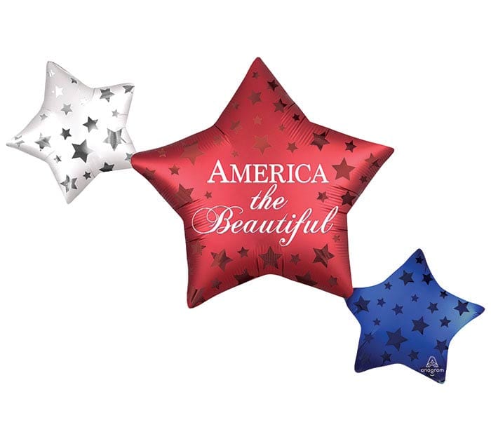 Mayflower Distributing BALLOONS 39" America The Beautiful Supershape Multi Balloon