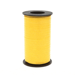 Mayflower Distributing BALLOONS 500yd Crimped Ribbon - Sunshine Yellow