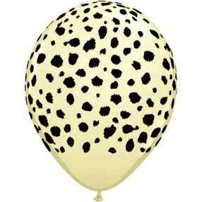 Mayflower Distributing BALLOONS Helium Filled Cheetah Spots Ivory Latex Balloon 1ct, 11&quot;