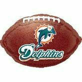 Mayflower Distributing BALLOONS J4 18&quot; Miami Dolphins Mylar Balloon