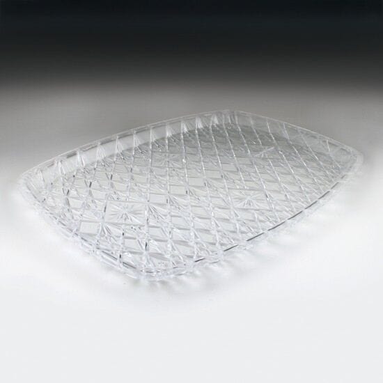 Mayflower Distributing BASIC Rectangular Crystal Cut Tray