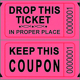 Mayflower Distributing CONCESSIONS Red Double Roll Raffle Tickets 2000ct