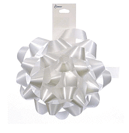 Mayflower Distributing DECORATIONS Splendorette Bow - White