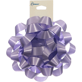 Mayflower Distributing GIFT WRAP Lavender Confetti Bow - 4&quot;