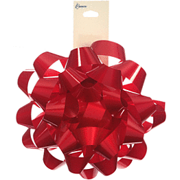 Mayflower Distributing GIFT WRAP Red Lacquer Bow - 9&quot;