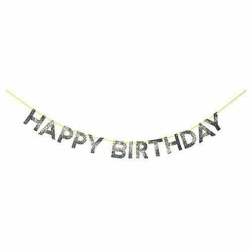 Meri Meri BIRTHDAY Silver Happy Birthday Garland