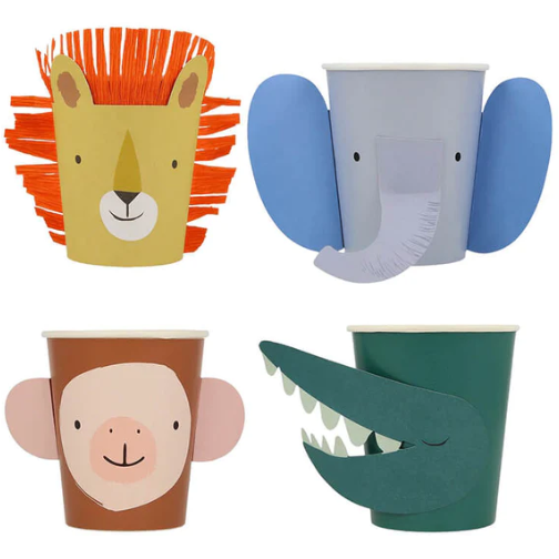 Meri Meri BOUTIQUE Meri Meri Animal Parade Character Cups