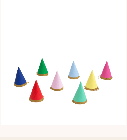 Meri Meri BOUTIQUE Multicolor Mini Party Hats