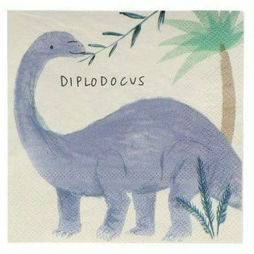 Meri Meri BOUTIQUE NAPKINS Dinosaur Kingdom Small Napkins