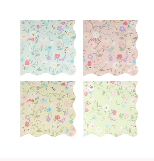 Meri Meri BOUTIQUE NAPKINS Laduree Floral Small Napkins