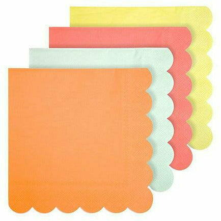 Meri Meri BOUTIQUE NAPKINS Neon Large Napkins