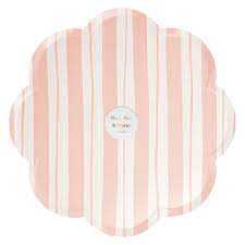 Meri Meri BOUTIQUE Ticking Stripe Dinner Plates (x 8)